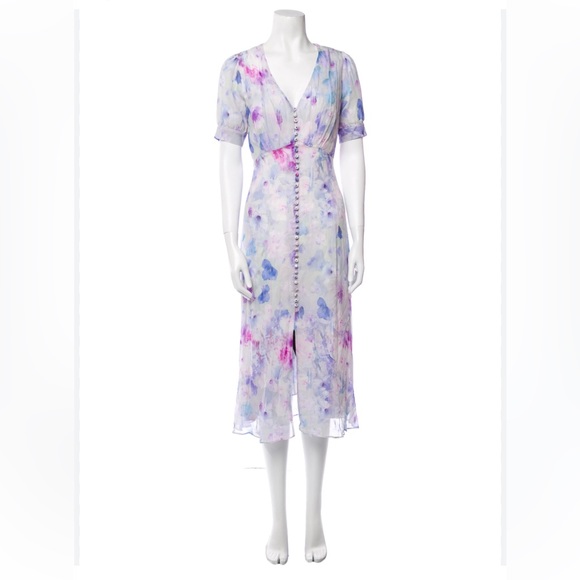 Kooples - bouquet midi length dress with tags. Size 3 - Picture 2 of 4